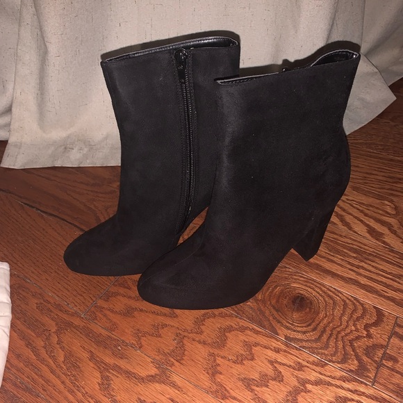 Black Suede Boots - Picture 2 of 4